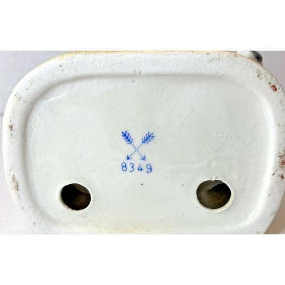 Vintage Kalk Porcelain Figurine • Girl Reading w/ Puppy • Germany • Hand-Painted - Picture 5 of 5